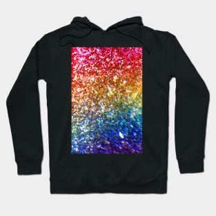 Rainbow glitter with prism effect Hoodie